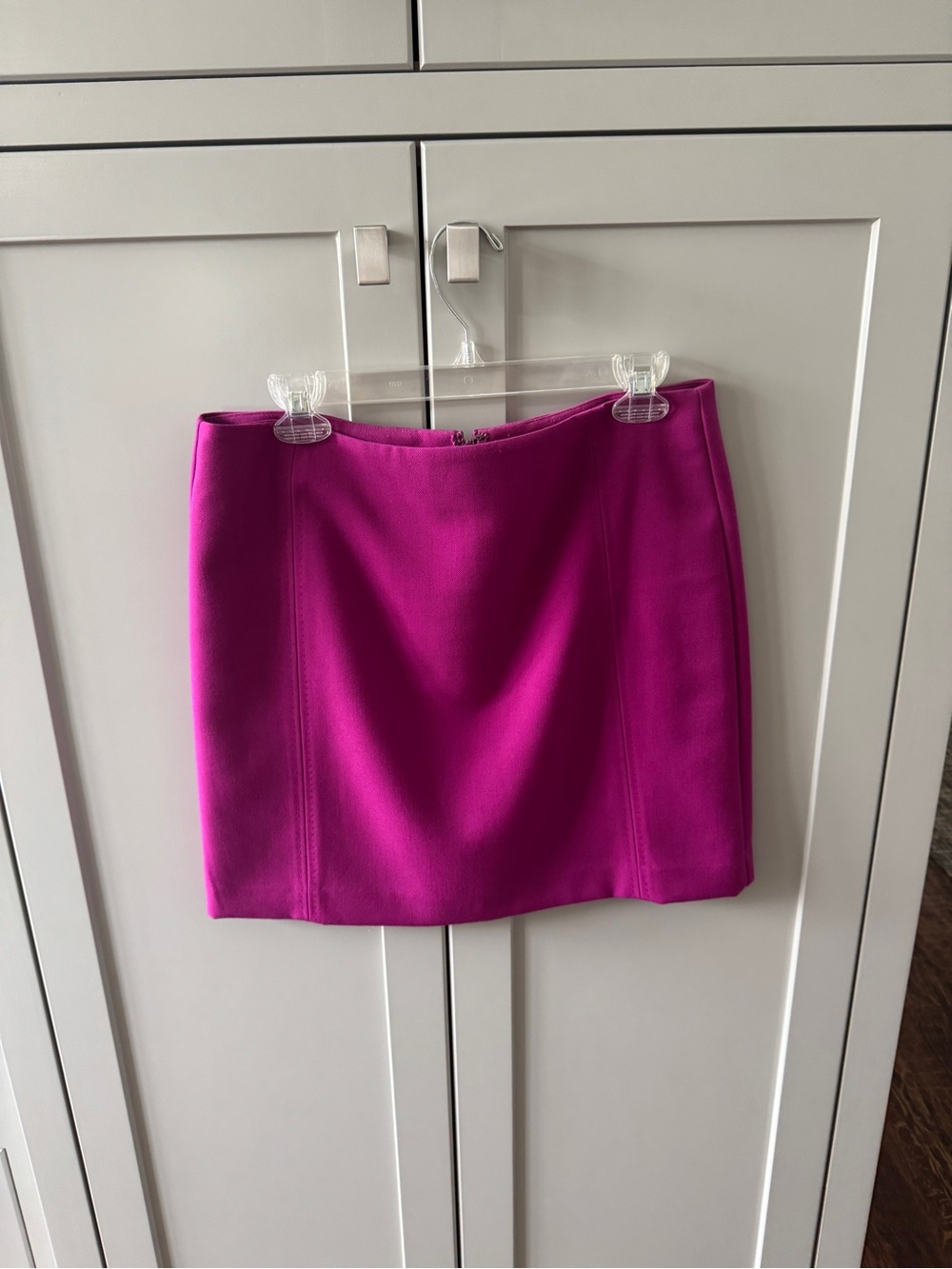 LOFT Petite 10P Bright Fuchsia Pink Mini Pencil Skirt Lined